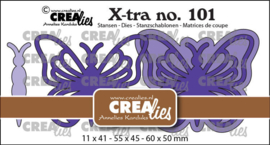 CLXtra101 Stansmal Crealies - Vlinder A extra groot - no 101