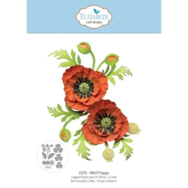2376 Elizabeth Craft Design - Bloom Wildly - Dies - Wild Poppy