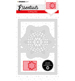 SL-ES-CD71 - SL Cutting Die Christmas Card shape mini snowflake Essentials nr.71