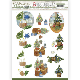 SB10591 Stansvel A4 - Christmas Cottage- Jeanine's Art