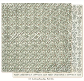 1377 Scrappapier Dubbelzijdig - Christmas Nostalgia - Maja Design - PAKKETPOST!