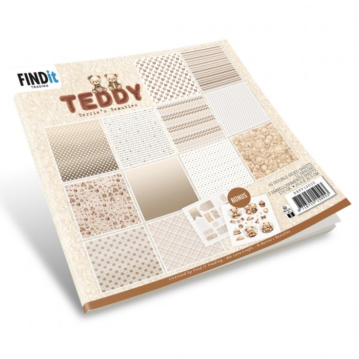 BBPP10020 Paperpack - Berries Beauties - Teddy 20 x 20 cm