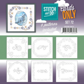 COSTDO10072 Stitch and Do 4K Cards Only nr. 72 - 6 stuks