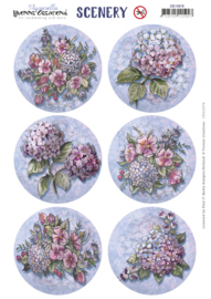 CDS10078 A4 Scenery - Yvonne Creations  Aquarella - Hydrangea Round