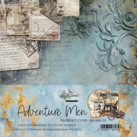 AA-AM-12 Alchemy of Art - Adventure Men - Paper Collection Set 15x15 cm