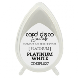 CDEIPL027 Card Deco Essentials Pigment Ink Pearlescent Platinum White