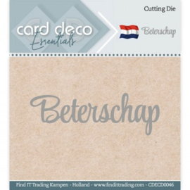 CDECD0046 Snij- en embosmal - Beterschap - Card Deco