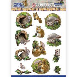 SB10537 Stansvel 3D vel A4 - Forest Animals - Amy Design
