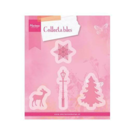 COL1330 - Marianne Design - Collectables - Christmas Village Decoration Set
