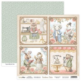 ScrapBoys Bedtime Tales paper sheet DZ BETA-05 190gr 30,5x30,5cm - PAKKETPOST!