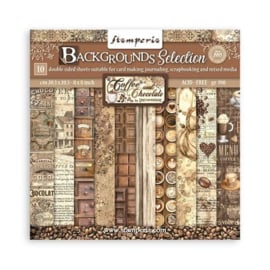 Coffee and Chocolate Backgrounds 8x8 Inch Paper Pack (SBBS94)