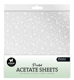 SL-ES-ACS08 - Acetate sheet Snowflakes Essentials nr.08