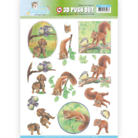 SB10336  Uitdrukvel A4 - Young Animal serie - Jeanine's Art