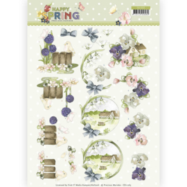 CD11263 3D vel A4 - Happy Spring - Marieke Design