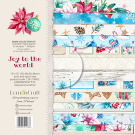 Papierbloc 30.5 x 30.5 - Joy to the World - Lemoncraft - PAKKETPOST!