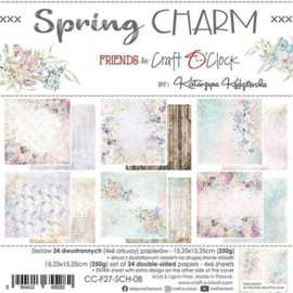 Craft O' Clock - Spring Charm - Paperpad 15.2 x 15.2 cm