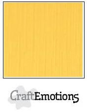 CraftEmotions linnenkarton 10 vel goudgeel 27x13,5cm 250gr