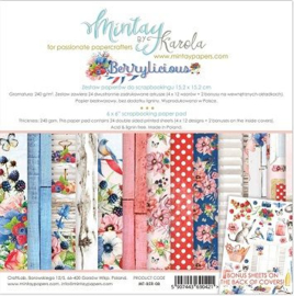 Paperpad 15x15cm - Berry Licious - Mintay