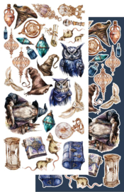 Extras to Cut Set 30,5x15 cm Legends of the Magic School, 250 gsm, mirror print (9 sheets, 9 designs)