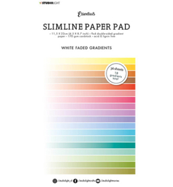 ‹› SL-ES-PP31 - SL Paper Pad Double sided Gradient White fade Slimline Essentials nr.31
