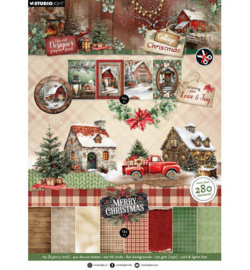 SL-CC-DCPP483 - StudioLight Die-Cut Designpapierblok – DIY Paper Cottage Christmas nr. 483