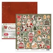 CPS-CHT30-12 Christmas Time 12x12 Inch Paper Set 250gsm (12sheets) - PAKKETPOST!!
