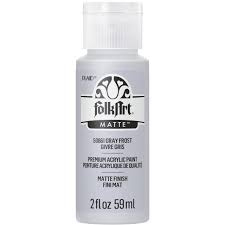 Folkart Acrylic Matte Gray Frost 2 fl oz (50861) - PAKKETPOST!!!