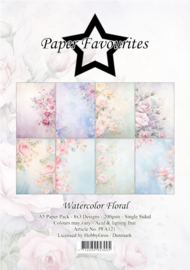 PFA121 Paper Favourites A5 Watercolor Floral