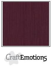 CraftEmotions linnenkarton 10 vel burgundy 27x13,5cm 250gr