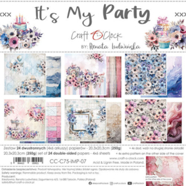 CC-C75-IMP-07 Paper Pack 20x20 cm It's my Party