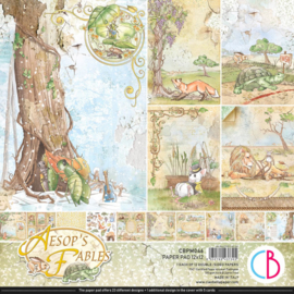 CBPM046 AESOP'S FABLES PAPER PAD 12"X12" 12/PKG - PAKKETPOST!