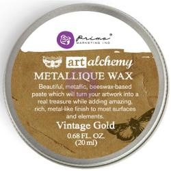 Finnabair Metallic Wax - blikje - Vintage Gold - Prima Marketing