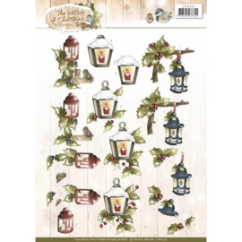 CD10905 Knipvel A4 - The Nature Christmas - Marieke Design