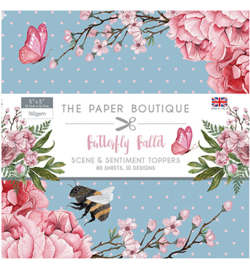 PB1168 Paperpad 12.5 x 12.5 cm Butterfly Ballet - The Paper Boutique