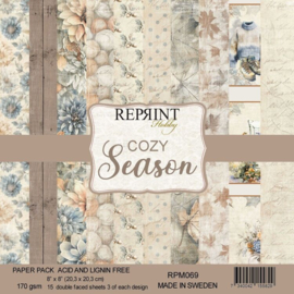 RPM069 Reprint - 8x8 Inch Paper Pack - Cozy Season