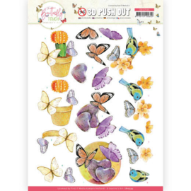 SB10544 Stansvel 3D vel A4 - Butterfly Touch - Jeanine's Art