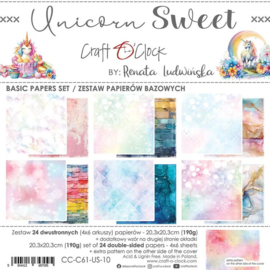 Craft O' Clock - Unicorn Sweet - Basics Paperpad 20.3 x 20.3 cm