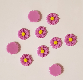 Acryl Flowers Margriet - 10 stuks - Lila/Rose