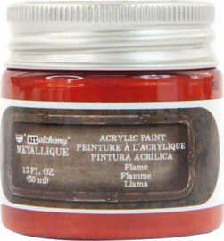 967833 Flame - Finnabair Art Alchemy Metallique Acrylic Paint  - PAKKETPOST!