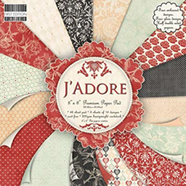 Paperpad 20 x 20cm - 48 vel - J`adore - First Edition