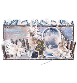 JMA-VC-STAMP547 - Liefdevolle kerstwensen Vintage Christmas nr.547