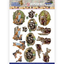 SB10535 Stansvel 3D vel A4 - Forest Animals - Amy Design