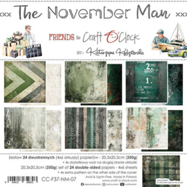 CC-F37-NM-07 Craft O Clock Paper Pack 20x20 cm The November Man