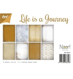 6011/0519 Paperbloc A4 a 12 vel - Life is a Journey - Joy Crafts