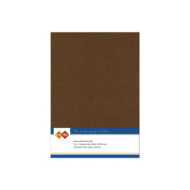 33 Chocolate Brown - Linnen Karton A5 - 10 stuks - 240 gram - Card Deco