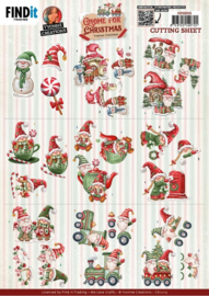 CD12215 Cutting Sheets - Yvonne Creations - Gnome for Christmas - Mini