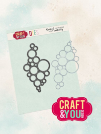 CW411 Craft & You Design - Fun by the Sea - Cutting Dies - Bubble Background