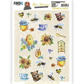 CD11936 Cutting Sheet - Yvonne Creations - Bee Honey - Small Elements A