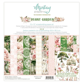 Mintay Papers - Peony Garden - Paperpad 30.5 x 30.5 cm - PAKKETPOST!