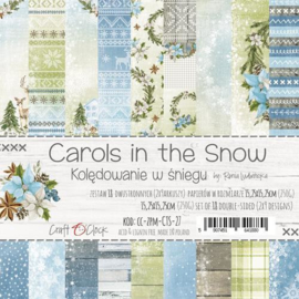 Papierbloc 15.2 x 15.2 - Carols in the Snow - Craft o Clock